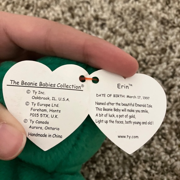 Erin the Bear Beanie Boo Rare - Picture 4 of 5